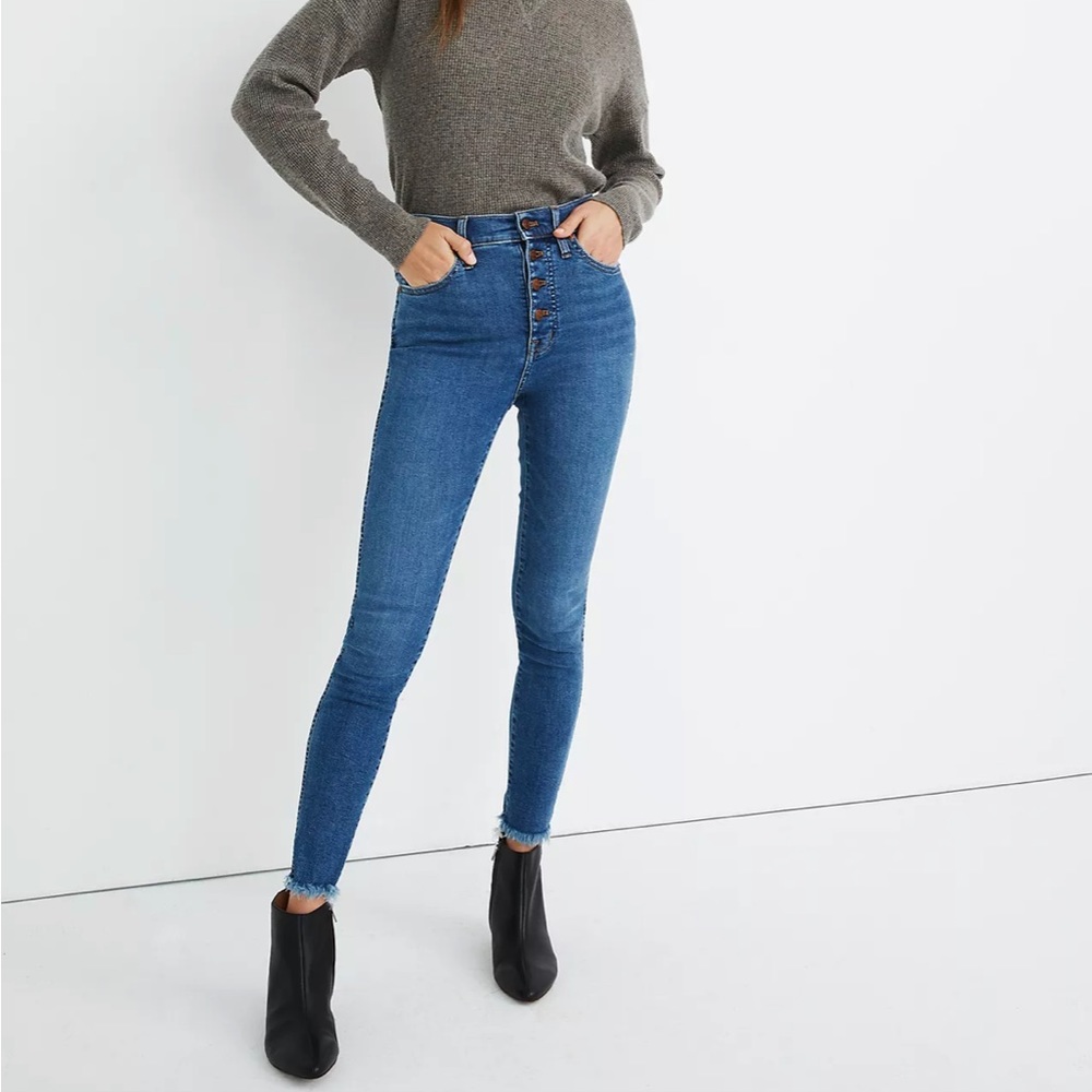 EUC Madewell 10” High-Rise Skinny Jeans Size 26